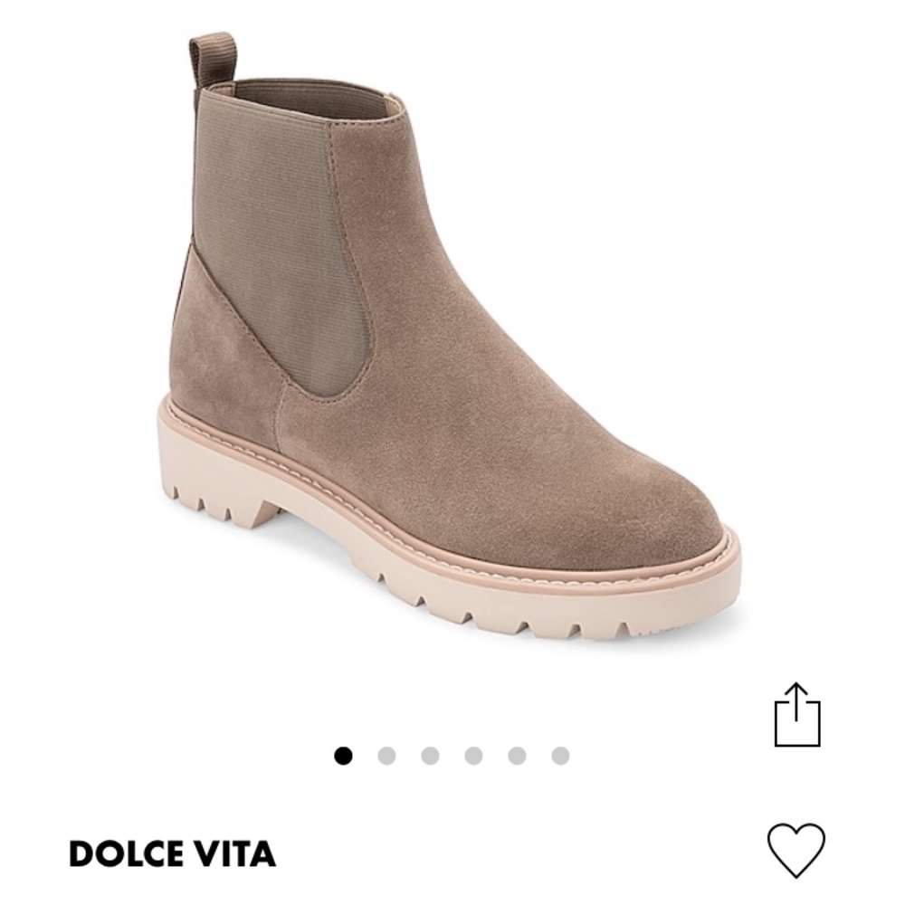 NWT Dolce Vida Dark Pepper Chelsea Boot- 9